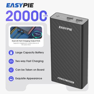 EASYPIE EASYPIE 20000mAh Ultra Slim Power Bank Fast Charging & Dual USB Ports Portable Charger for Mobile Phone