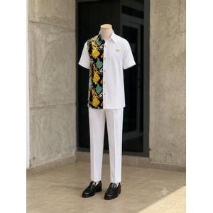 African Wear Print Top and Down(The African Print Material can differ)