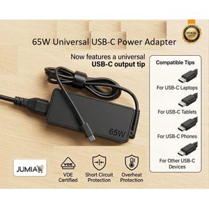 New 65W Universal USB-C Power Adapter