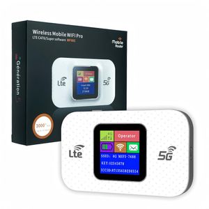 Yaticrab Universal  4G LTE Pocket WiFi | 3000mAh Battery & Color Screen-white