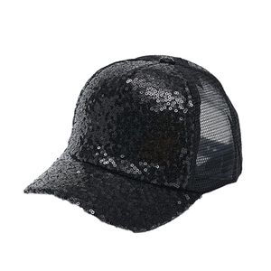 Children's net caps, girls' outdoor sun hats, boys' breathable and sunshade baseball caps-black
