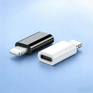 USB-C to Lightning Adapter – Type-C Female to Lightning Male Converter, Fast Charging & Data Transfer, Compatible with iPhone 14/13/12/11, iPad（White）