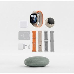 D19 Smart Watch With Free Straps Wireless Charger and Earbuds 