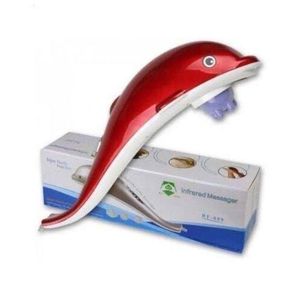 Infrared Dolphin Body Massager - Red/White