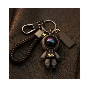 ShebSheb Astronaut Keychain, Cute Kawaii Anime Cool Keychains for Backpacks, Space Keychains with Sunset Light for Women Men