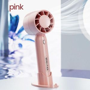 1pc Portable Mini Fan, Handheld USB Electric Fan-Three Gears Wind Quiet & Powerful, Small & Compact Perfect for Travel, Built-in Rechargeable Large Capacity Battery Provides Long Duration