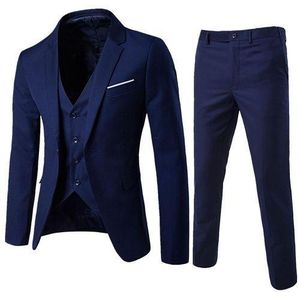 Men's 3-Piece Suit, Classic Luxury Wedding Suit, Professional Suit