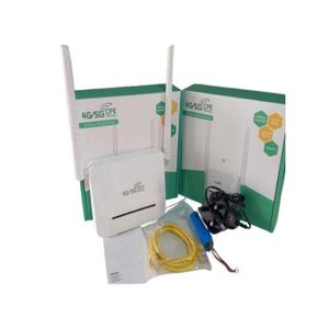 Universal 4G/5G LTE CPE Router with 3000mAh Backup Battery – White