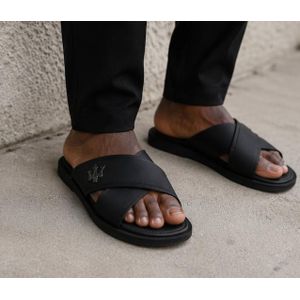 Fashion Beyond Pair of High Quality and fashionable Sandals For African Wear – Luxurious Black Men's Traditional Sandals