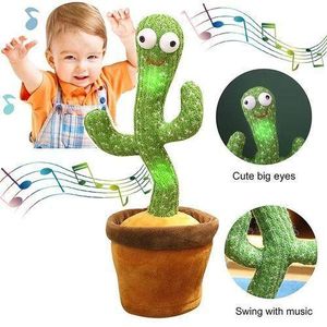 TiLECC Dancing Talking Cactus Doll Toy Speak Record Repeat Sound