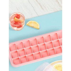 1pc Silicone Mould, Modern Clear 24-Grid Ice Cube Maker Tray For Refrigerator