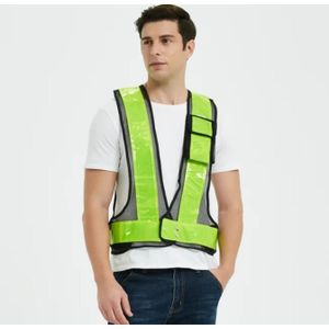 A Design Reflective Pros Sport Vest for Outdoor Sporting - Green