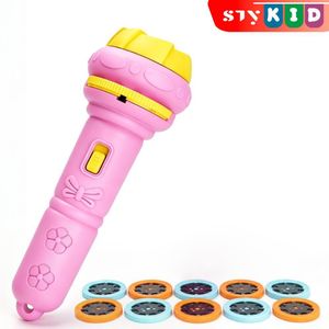 STY Children Cute Projection Flashlight Kids Plug and Play Mini Projection toys for age 0-3 Years