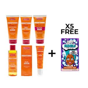 Beauty Formulas Beauty Formulas Brightening Vitamin C Complete Skincare Bundle + Free Face Mask