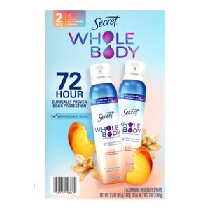 Secret Whole Body Deodorant -2 x 99g 