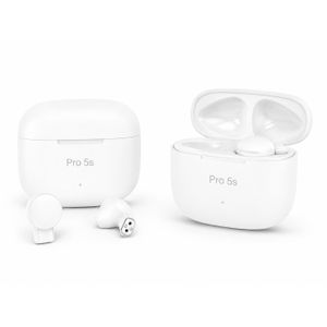 Pro 5s Premium Bluetooth Earbuds - White 