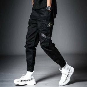 Men Solid Pants With Many Pockets Tactical Cargo Pants Dark Grey Combat  Pants Straight Trousers Summer Safari Style Men Clothing