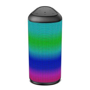 Wireless Speaker with Cool LED Lights HD Sound Portable Bluetooth Speaker with Mic for Home/Outdoor/Party