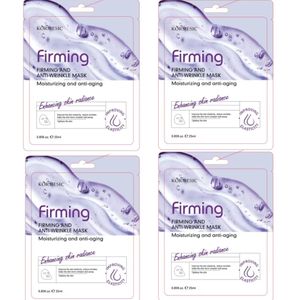 4 Pieces Firming And Ant-Wrinkle Face Mask Sheet - Set Of 4