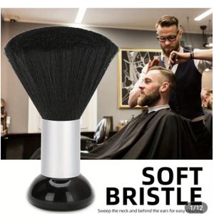 A C R Professional Barber's Dusting Brush - Black