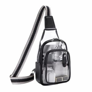 Urban Style Clear Crossbody Sling Bag Waterproof PVC Transparent Chest Pack