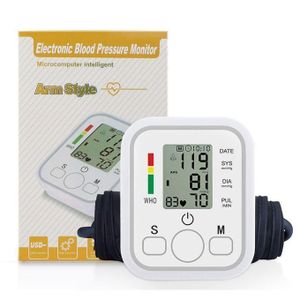 FYLO Voice Blood Pressure Meter & Digital BP Pulse Health Heartbeat Monitor - White