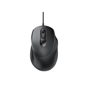 Business Office Wired Mouse 4D Buttons Silent Click Adjustable DPI Ergonomic Design - Black