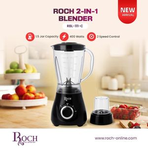 Roch 2 IN 1 Durable Blender-Black