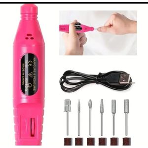 Portable Nail Drill Rechargeable File Electric Machine 