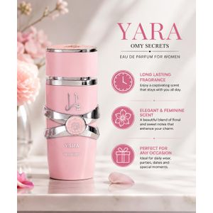 YARA Perfume OMY Secrets Eau De Parfum for Women 100ml – Long Lasting Floral Sweet Perfume Fragrance for Daily Wear, Parties & Special Occasions