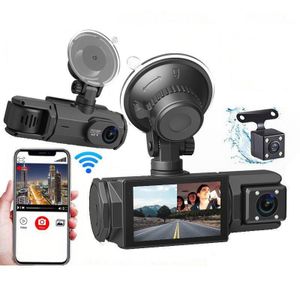 Focustar 3-Lens Car Dash Cam - 1080P Full HD, WiFi & Night Vision