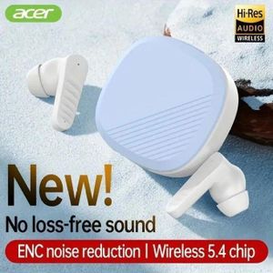 Acer Wireless Earbuds Bluetooth Headphones, Hi-Fi Stereo Sound, Long Battery Life, Noise Cancelling with Charging Case for Sports & Working, Stereo Sound Headphones for iPhone/Android/iPad