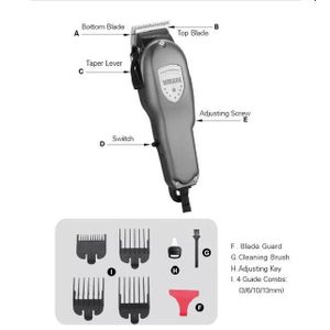 WMARK Professional Hair Clipper NG333 Black and Grey
