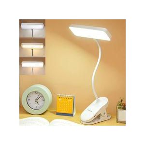 TIMBUTUS LED Desk Lamp With Clamp,Reading Light Usb Charging 3 Modes