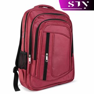 STY Men Backpack Bags Laptop Bags Red School Bags Notebook Computer Bag
