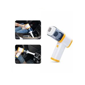 Cordless Handheld Vacuum Cleaner - Portable Rechargeable Wireless Suction with 4000Pa Power, Low Noise 36dB, Lightweight 300g, for Home & Car - White