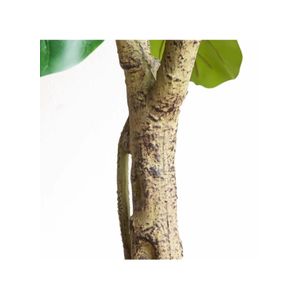 31.5" Simulated Fiddle Leaf Fig Potted Plant Indoor Hall Decoration Green Plant Artificial Bionic