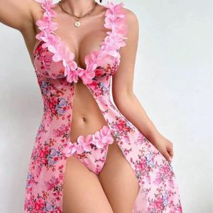     Women’s Cute Sleep Wear Pajamas Pink 