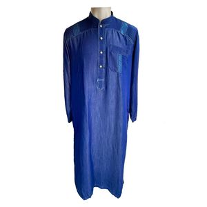 Quality Short Sleeves Jalabia Arabian Muslim Wears – Blue 