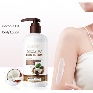 SADOER Nourishing Coconut Oil Body Lotion (300ml) – Intensive Whitening & Deep Moisturizing Care