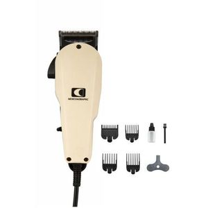 10W Professional Corded Hair Clipper with Stainless Steel Blade, Adjustable Control Lever, Quiet Motor & 4 Guide Combs