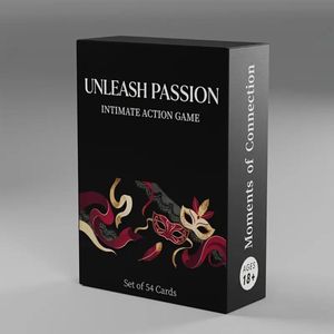 Unleash Passion Couples Card Game - Moments of Connection Action Game Set of 54 Cards for Adults Ages 18 and Above