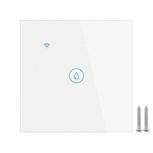 Wifi BLE Water Heater Smart Switch /20A/Fast WiFi/Wireless For Boiler/AC/Switch With Timer/Voice Control/Alexa/Google Home/Sleek Touchscreen Panel/ (Glass Surface) - White)