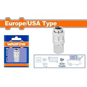 WADFOW WQP0970 Air Quick Coupler - Silver