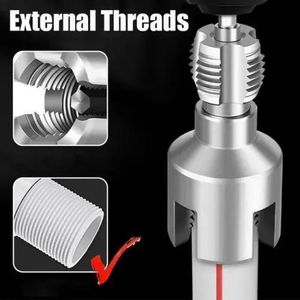 Water Pipe Thread Cutting Tool,Water Pipes Plumbing Repair - 1-Piece Design for 20MM & 25MM PPR Pipes - Silver