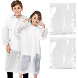 2 Pack Kids Rain Poncho