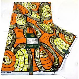 Super Wax 6 Yards African Print Holland Wax-Multicolor