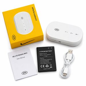 MTN  Universal 4G LTE MiFi Portable WiFi Router – High Speed Mobile Broadband