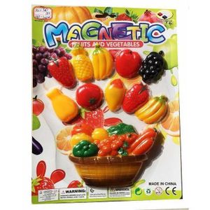 3D fruit and vegetable-shaped magnetic fridge stickers