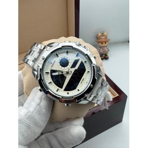 Na Stainless Steel Quartz Wrist Watch - Analog  - Silver